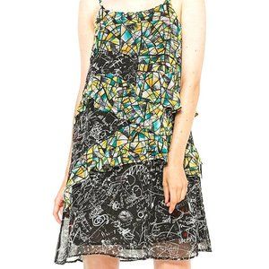 Desigual Celina Noir Ruffle Dress